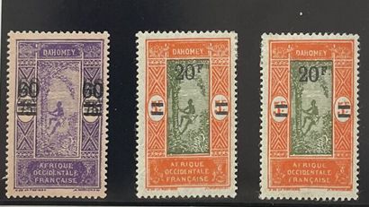 * Yv. N°66a and 84a Dahomey : varieties 
