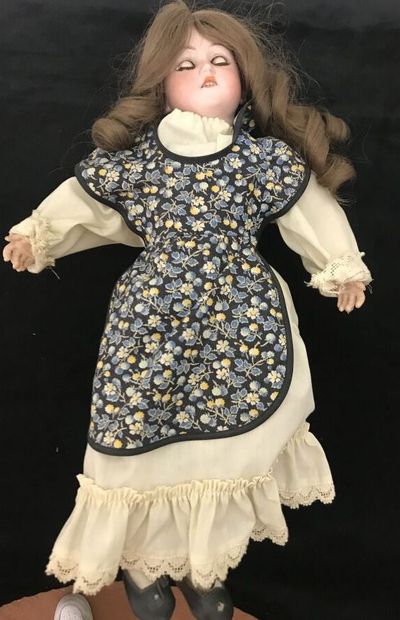 Doll with open mouth, wooden articulations
Height...