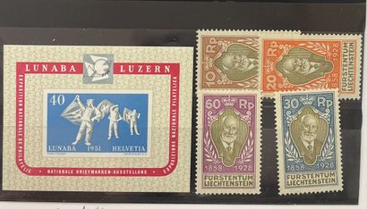 **/* Yv. N°82/85* + BF 14** (Switzerland)...