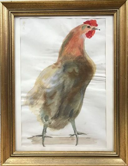 BIGOT Raymond (1872-1953)
Rooster
Watercolor...