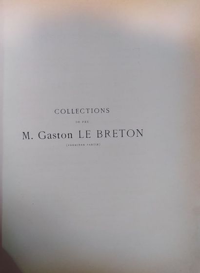 Lot of bound sales catalogs:
- Collections...