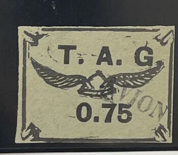 O Yv. PA N°4 Guyana : T.A.G 0,75 obl AVION...