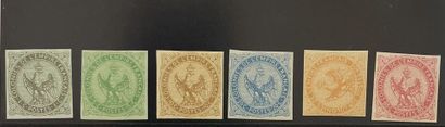**Yv. N°1/6 Colonies françaises : 6 valeurs...