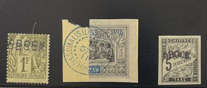 **/* Yv. N°20b, 54b et T.1a**	Obock : 1F...