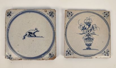 Two Delft tiles
Width : 13 cm