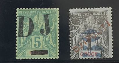 * Yv. N°1 and 3 Cote des Somalis : 2 ex....