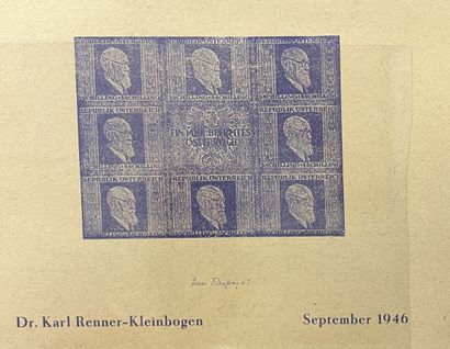 ** Yv. Block N°215 Austria : September 1946...