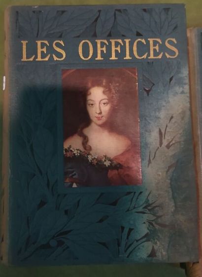Lot of books on the Uffizi Museum (two volumes),...