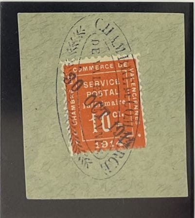 O Yv. Guerre N°1	France : 10c vermillon sur...