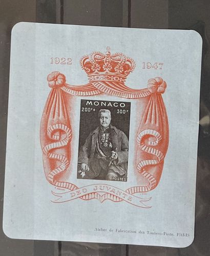 * Yv. BF N°2A	Monaco : Bloc feuillet papier...