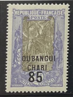 ** Yv. N°68a	Oubangui-Chari : Variété sans...