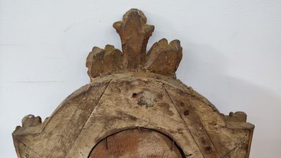 Wooden mirror with parecloses 18th century
Height...