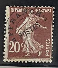 **Yv. Préo N°54	France : 20c brun-rouge (Cote...