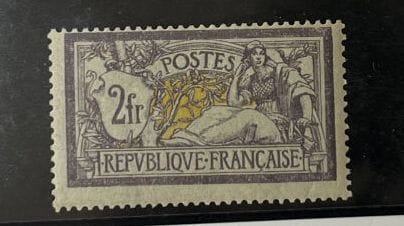 **Yv. N°122 France : Merson 2F purple and...