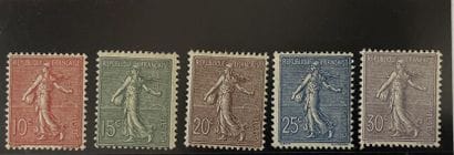 ** Yv. N°129/133 France : Sower 5 selected...