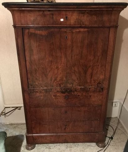 Mahogany veneer single leaf secretary
Black...