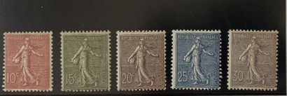 ** Yv. N°129/133 France : Sower 5 selected...