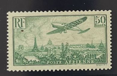 ** Yv. PA N°14	France : 50F vert-jaune (Cote...
