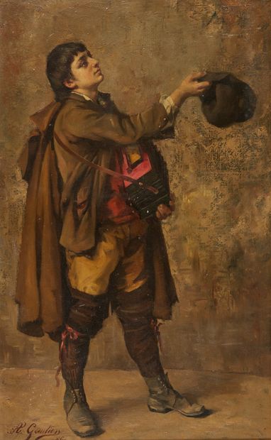 GAUTIER Armand Désiré (1825-1894)
The Beggar,...