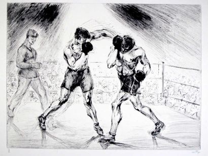 BOXING. 
MYR Louis-Marcel-Fréaud (1893-1964)
