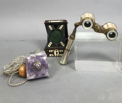 lot including a wooden and bakelite watch-holder,...