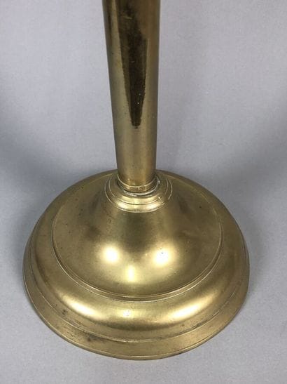 Large brass candlestick with three branches
Height...
