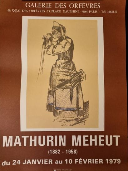 Lots of posters of art exhibitions from museums...