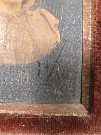 French school XIX
Portrait of a young girl
Oil...
