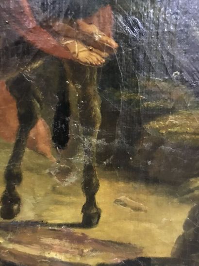 French school XIXth century
Flight to Egypt
Oil...