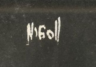 NIGOLL
Gouache on paper 
signed lower right,...