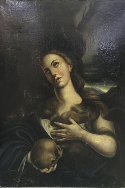Saint Madeleine penitent
Oil on canvas 
Height...