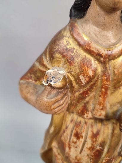 Virgin and Child
Polychrome and gilded wood...