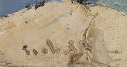 MODERN SCHOOL
Seaside
Oil on canvas, signed...