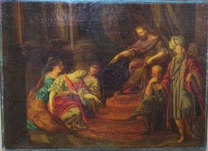 FLEMISH SCHOOL of the XVIII
Esther's Fainting...