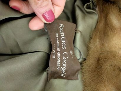GEORGE V FUR
Long coat : in light mink 
two...