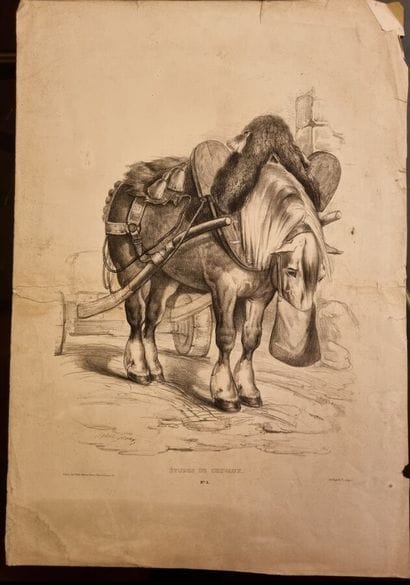 Important set of engravings : genre scenes...
