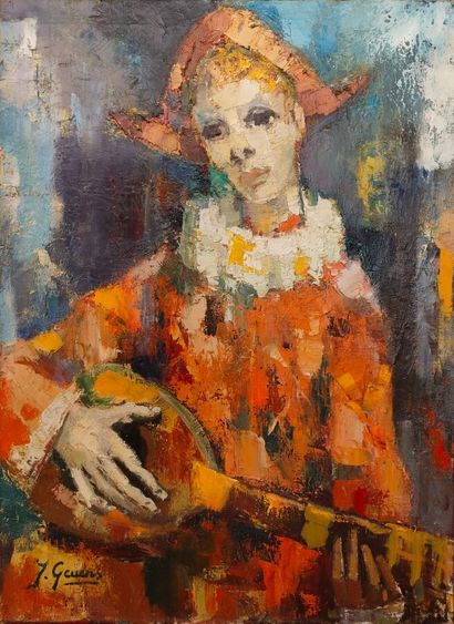GEUENS Jacques (1910-1991)
Harlequin
Oil...