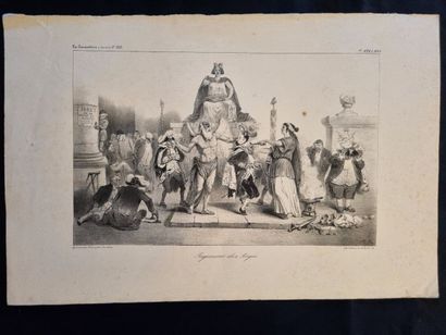 Important set of engravings : caricatures...