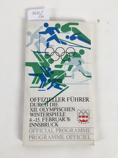 OLYMPIC GAMES. 
 Insbruck 1976
Official ...