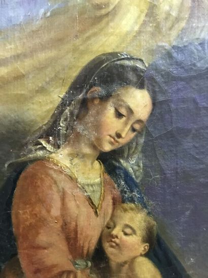 French school XIXth century
Flight to Egypt
Oil...