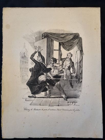 Important set of engravings : caricatures...
