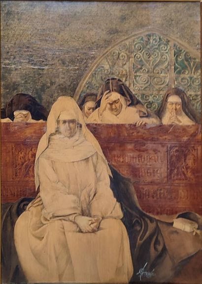 GARGIULO Almerico (1843-1912)
Nuns at prayer
Mixed...