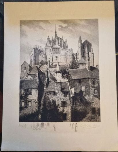 Set of engravings : architecture and landscapes...