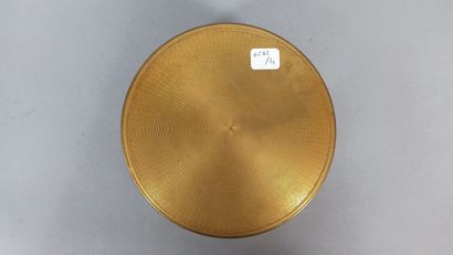Circular box in gilded metal decorated with...