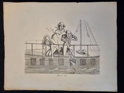 Important set of engravings : caricatures...