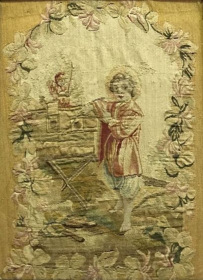 Child with a red jacket
Embroidery
Height...