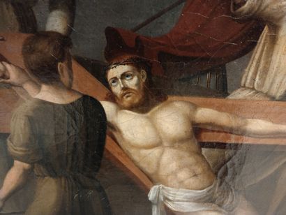 School of the XIXth century
Crucifixion
Oil...