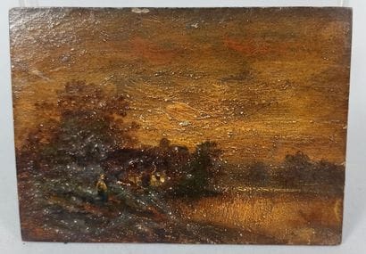 French school, entourage of DUPRÉ Jules (1811-1889)
Landscape
Oil...