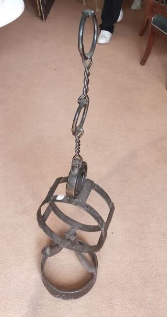 Contemporary sculpture in wrought iron 
Height...