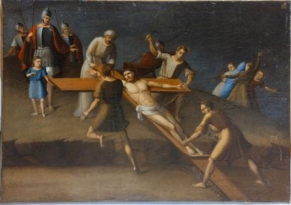 School of the XIXth century
Crucifixion
Oil...